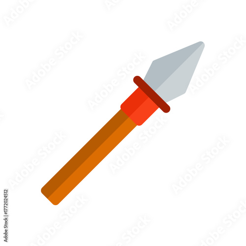 spear flat icon illustration