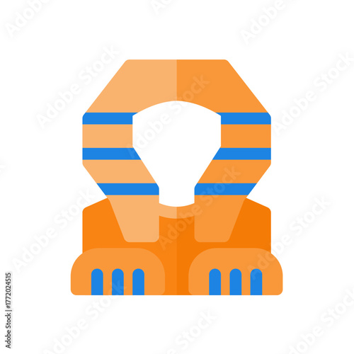 sphinx flat icon illustration