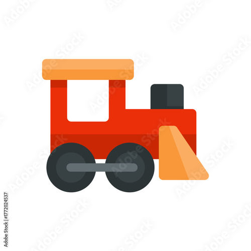 steam locomotive flat icon illustration