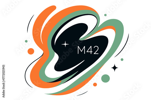 Orion's Veil Design. Orion?s Veil. Layered plumes curve around a dark core; ?M42? hovers in thin type with tiny star crosshairs. Dust filaments sweep in