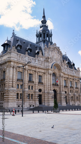 Roubaix Town Hall and the Grand Place in northern France