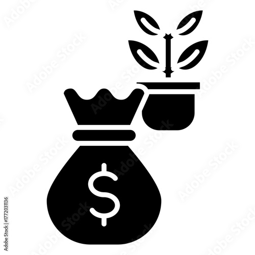 Investment Fund Glyph Icon