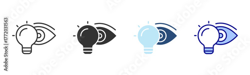 Vision Icon Set. Designed In Multi Style