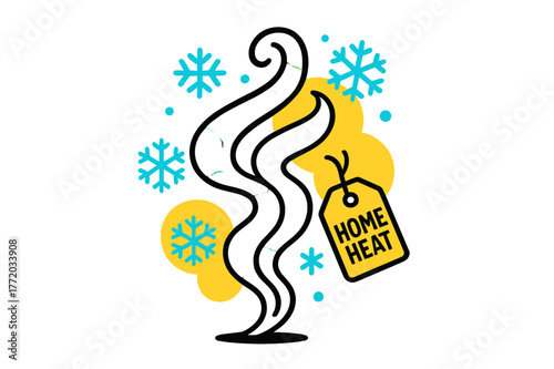 Smoke and Snowflakes. Beach yoga. Colorful Hand-drawn doodle Children illustration Beach yoga yoga mat on sand, seashells, waves, palm tree, sun hat, water