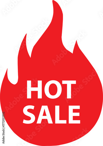 Hot Sale Flame Icon for Promotions and Discounts