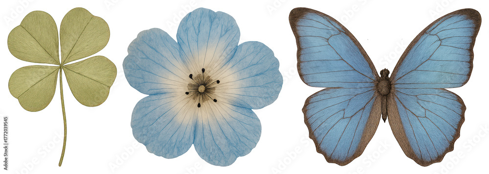 Naklejka premium Nature's delicate blue beauty