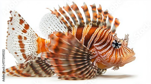 Vibrant Lionfish: A Venomous Reef Fish Enhancing Marine Biodiversity in Aquatic Ecosystems