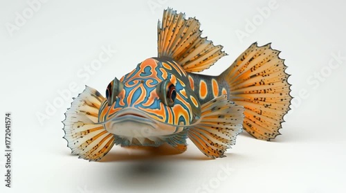 Vibrant Underwater Marine Life: Close-Up of Colorful Fish in Their Natural Habitat