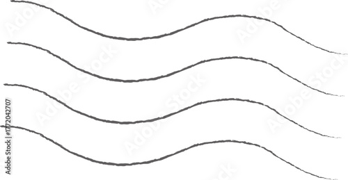 Wavy Lines Postage Stamp