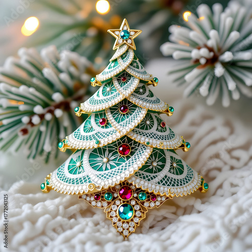 3D Lace Christmas Ornament
