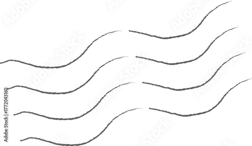 Wavy Lines Postage Stamp