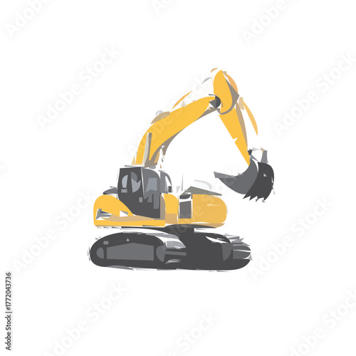 excavator vector 