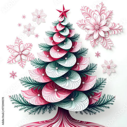 Modern Stylized Christmas Tree