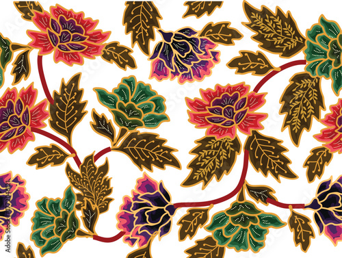 Batik Indonesian: is a technique of wax-resist dyeing applied to whole cloth, or cloth made using this technique originated from Indonesia.