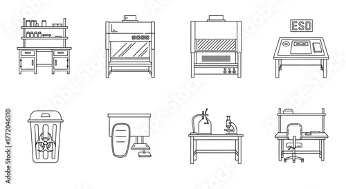 lab equipment illustrating scientific research and analysis in a modern laboratory environment perfect for illustrating science and technology articles