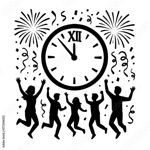 Celebration at Midnight, New Year’s Eve Countdown