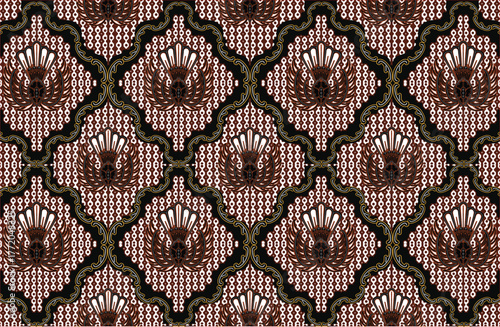 Batik Indonesian: is a technique of wax-resist dyeing applied to whole cloth, or cloth made using this technique originated from Indonesia.