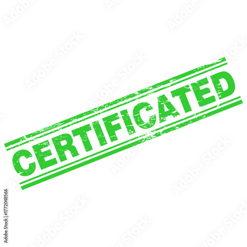 Certificated, rubber stamp vector