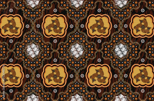 Batik Indonesian: is a technique of wax-resist dyeing applied to whole cloth, or cloth made using this technique originated from Indonesia.