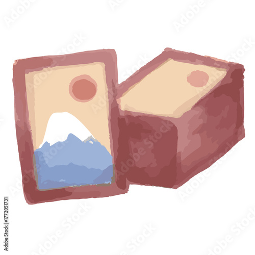 Karuta Card Game – Cute Japanese New Year Watercolor Series