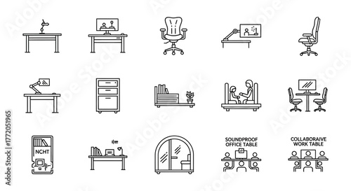 office furniture modern office interior design contemporary workspace furniture ergonomic chairs bookshelf collaboration table office table work