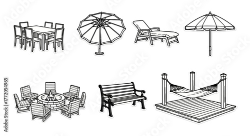 outdoor furniture providing a comfortable and stylish setting for relaxation and socializing on patios decks and gardens perfect for outdoor living