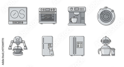 smart kitchen appliances modern home automated gadgets cooking automation with innovative devices for easy connected living  modern design