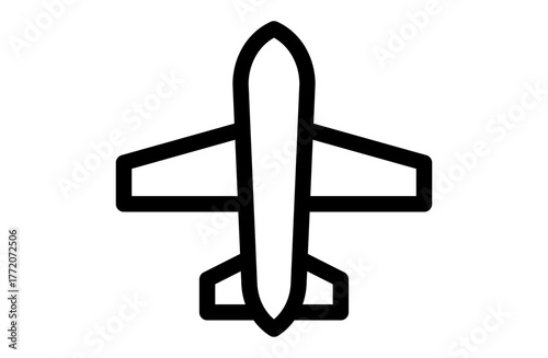 飛行機のシンプルなベクターアイコン