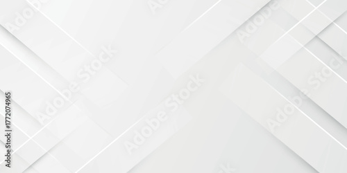 Abstract white and gray gradient background with overlapping geometric shapes. 3D background concept with paper scratch style for covers, certificates, presentations, and brochures. Eps 3