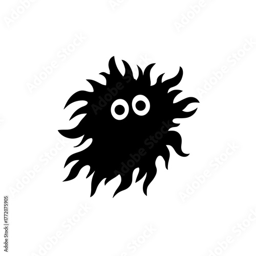 Scary Ghost Vector Clipart, Logo, Icon