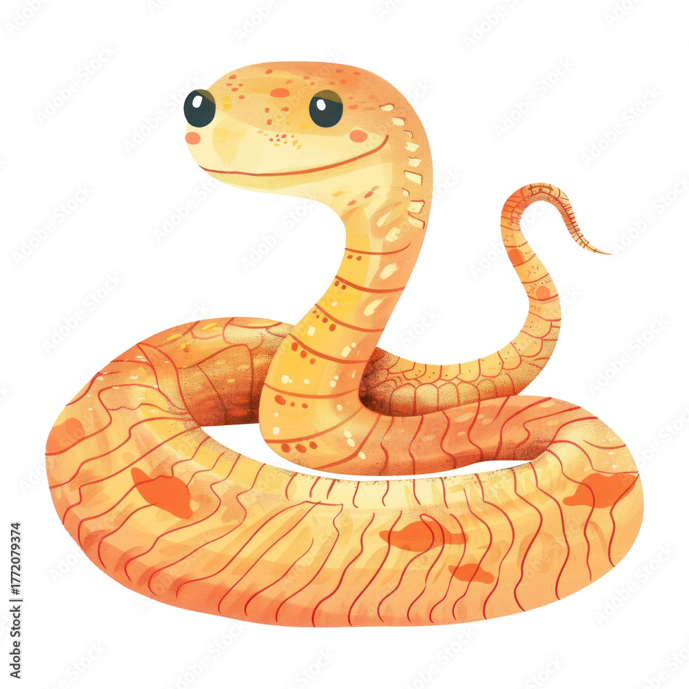 Fototapeta premium PNG King Snake snake illustration children's.