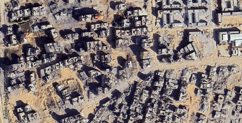 Photos Gaza City 2024 Post War Satellite View