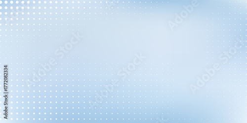 Blue dotted abstract studio room. Limbo light background modern abstract design art