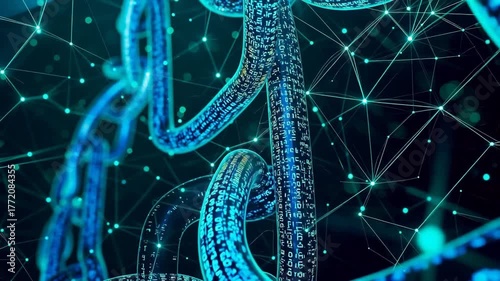 Digital chain network with binary code