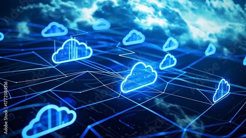 Cloud computing network diagram