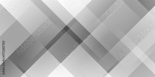 White abstract background with line pattern, banner design. Vector 16:9