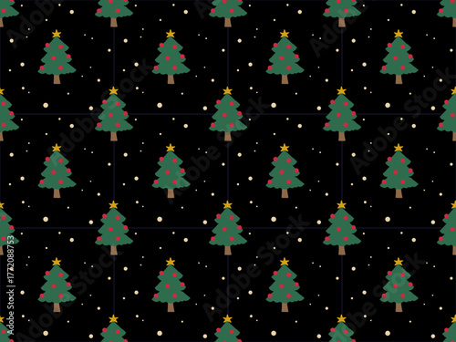 クリスマスツリー 背景 パターン