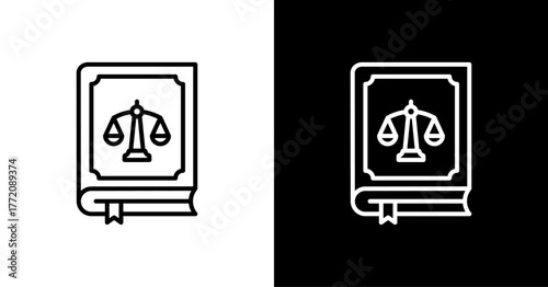 Constitution White Icon Set Design