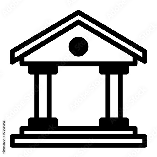 Government Justice Building icon from the Notary icon collection (Mixed Style)