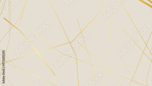 Gold Kintsugi crack pattern on whitish background