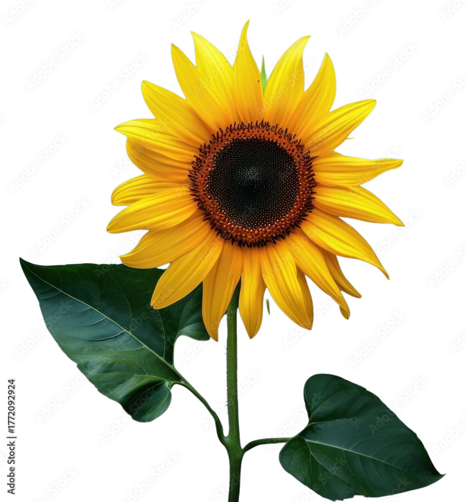 Obraz premium PNG Sunflower plant inflorescence asteraceae.