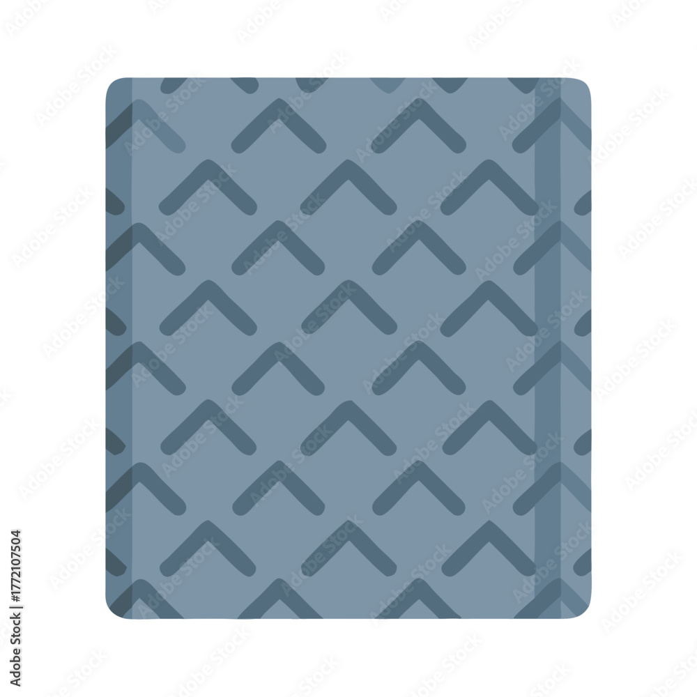 Fototapeta premium Gray Textured Rectangle with Arrow Pattern on Black Backdrop