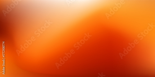 Abstract warm red orange brown gradient wallpaper. Autumn colored blurred background. Simple color. Modern design blank space
