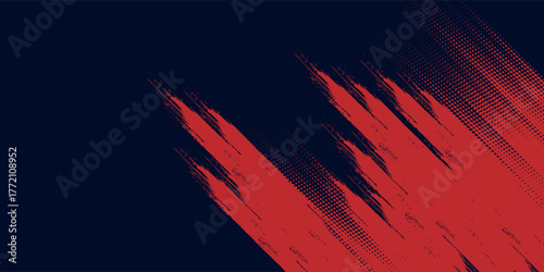 Glitch distorted red grunge background.