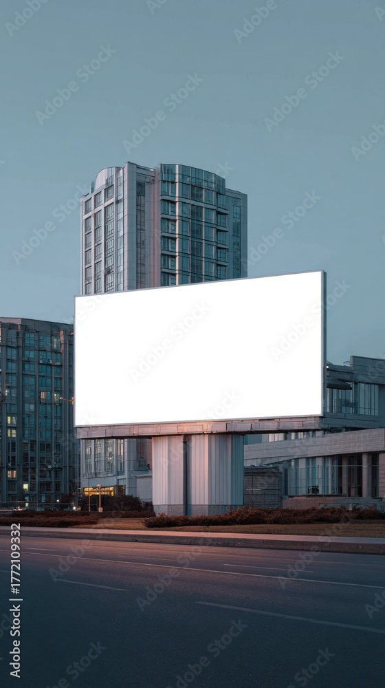 Obraz premium Blank billboard cityscape