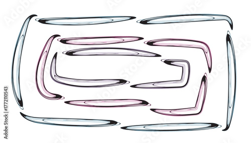 Abstract Brush Strokes Background with Colorful Paint Texture and Artistic Design