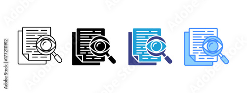 Transparency icon set multiple style collection