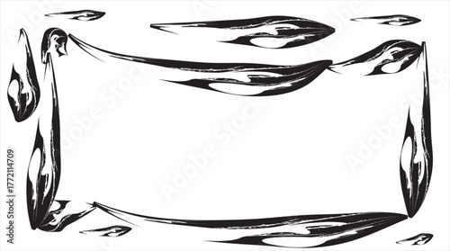 Abstract Brush Strokes Background with Colorful Paint Texture and Artistic Design