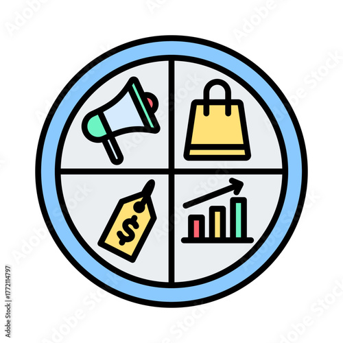 Marketing Mix Icon