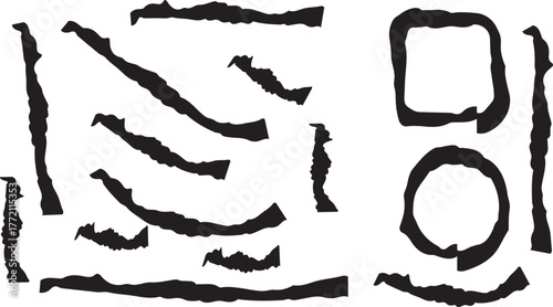 Abstract Brush Strokes Background with Colorful Paint Texture and Artistic Design